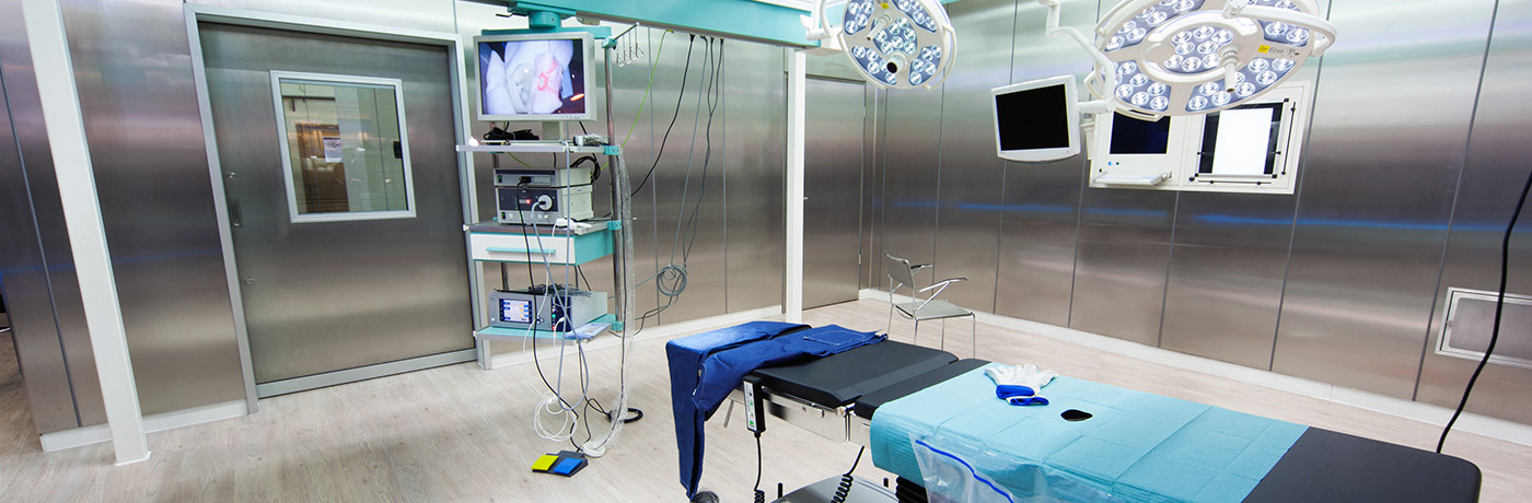Inside a medical operating room