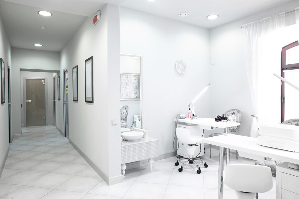 White medical waiting room